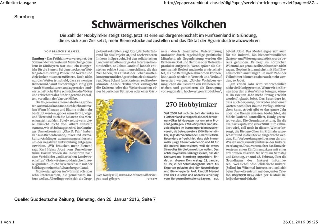 SZ STA 26.01.16 Schwärmerisches Völkchen